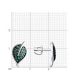 Серьги SOKOLOV - Серебро 925, Фианит (арт. 94026468)