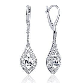 Серьги Platinum Lab. - Платина 950 (арт. ПС-306-01)