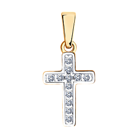 Подвеска SOKOLOV - Золото 375, Фианит (арт. 034851-4)