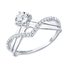 Кольцо Diamant - Серебро 925, Фианит (арт. 94-110-00043-1)