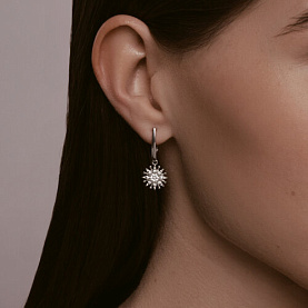 Серьги Diamant - Серебро 925, Фианит (арт. 94-121-02109-1)