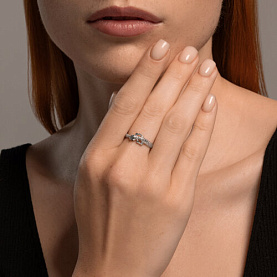 Кольцо SOKOLOV - Серебро 925, Фианит (арт. 94014169)