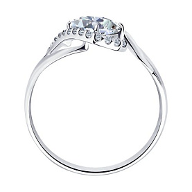 Кольцо SOKOLOV - Серебро 925, Фианит (арт. 94012245)