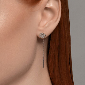 Серьги SOKOLOV - Серебро 925, Фианит (арт. 94026533)