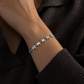 Браслет SOKOLOV - Серебро 925, Фианит (арт. 94051031)