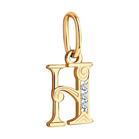 Подвеска SOKOLOV - Золото 585, Фианит (арт. 033827)