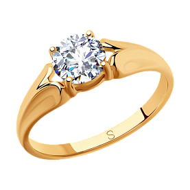 Кольцо SOKOLOV - Серебро 925, Фианит (арт. 93010796)