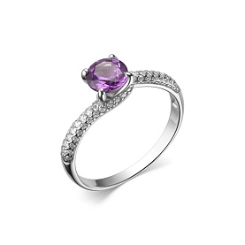 Кольцо Дар - Серебро 925, Синтетический александрит, Фианит (арт. К-3919рс94600)