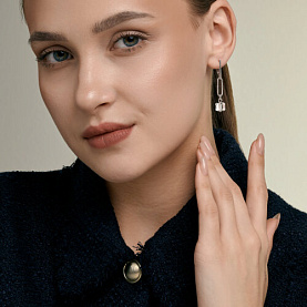 Серьги Diamant - Серебро 925, Стекло (арт. 94-121-00312-2)
