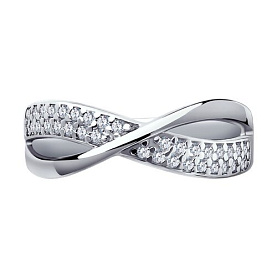 Кольцо SOKOLOV - Серебро 925, Фианит (арт. 94013821)