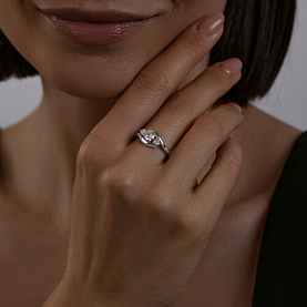 Кольцо SOKOLOV - Серебро 925, Фианит (арт. 94013663)