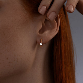 Серьги SOKOLOV - Серебро 925, Фианит (арт. 93022388)