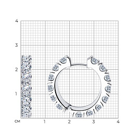 Серьги SOKOLOV - Серебро 925, Фианит (арт. 94025705)