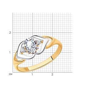 Кольцо SOKOLOV - Серебро 925, Фианит (арт. 93010615)