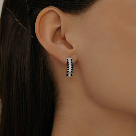 Серьги SOKOLOV - Серебро 925, Фианит (арт. 94020055)