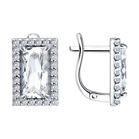 Серьги Diamant - Серебро 925, Фианит (арт. 94-120-00202-3)