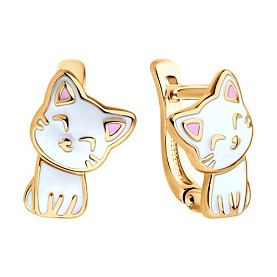 Серьги SOKOLOV - Серебро 925, Эмаль (арт. 93022449)