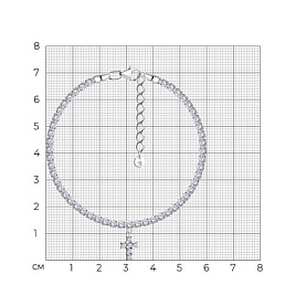 Браслет SOKOLOV - Серебро 925, Фианит (арт. 94051639)