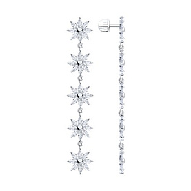 Серьги Diamant - Серебро 925, Фианит (арт. 94-121-02396-1)