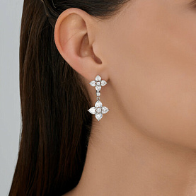 Серьги SOKOLOV - Серебро 925, Фианит (арт. 94027026)