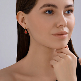 Серьги Diamant - Серебро 925, Эмаль (арт. 93-122-02233-1)