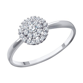 Кольцо Diamant - Золото 585, Фианит (арт. 52-110-01945-1)