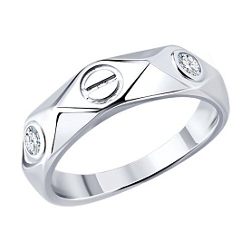 Кольцо SOKOLOV - Серебро 925, Фианит (арт. 94014905-91)