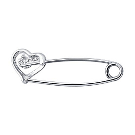 Булавка SOKOLOV - Серебро 925, Фианит (арт. 94040119)
