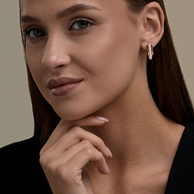 Серьги SOKOLOV - Серебро 925, Фианит (арт. 93022549)