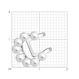 Серьга SOKOLOV - Серебро 925, Жемчуг имитация (арт. 94170185)