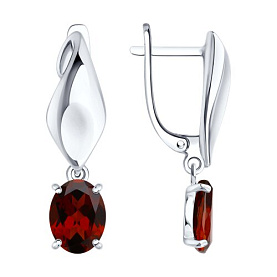 Серьги SOKOLOV - Серебро 925, Гранат (арт. 92025364)