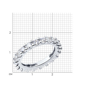 Кольцо SOKOLOV - Серебро 925, Фианит (арт. 94013662)