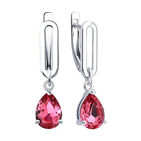 Серьги Diamant - Серебро 925, Кристалл (арт. 94-121-00244-1)