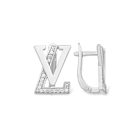 Серьги EFREMOV - Серебро 925, Фианит (арт. 12100113722-501)