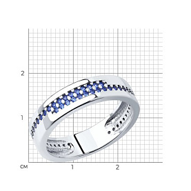 Кольцо SOKOLOV - Серебро 925, Фианит (арт. 94013573)