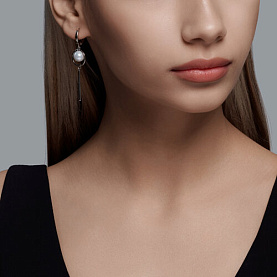 Серьги SOKOLOV - Серебро 925, Жемчуг имитация (арт. 94026160)