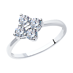 Кольцо SOKOLOV - Серебро 925, Фианит (арт. 94011739)