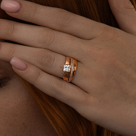 Кольцо SOKOLOV - Серебро 925, Фианит (арт. 93010782)