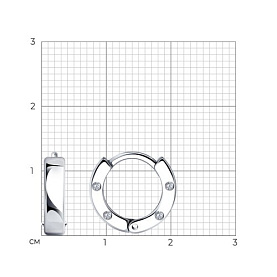 Серьги SOKOLOV - Серебро 925, Фианит (арт. 94026741)