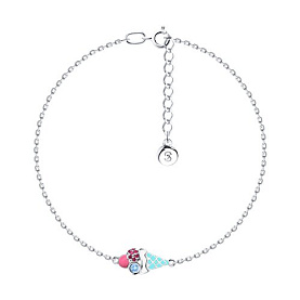 Браслет SOKOLOV - Серебро 925, Фианит, Эмаль (арт. 94050443)