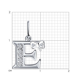 Подвеска SOKOLOV - Серебро 925, Фианит (арт. 94030473)