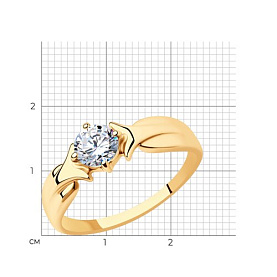 Кольцо SOKOLOV - Серебро 925, Фианит (арт. 93010776)