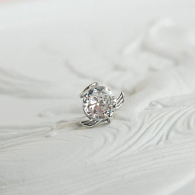 Серьга Галатея - Серебро 925, Фианит (арт. 3570.1)