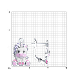 Серьги SOKOLOV - Серебро 925, Эмаль (арт. 94027022)