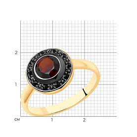 Кольцо SOKOLOV - Серебро 925, Гранат (арт. 92012022)