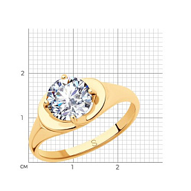 Кольцо SOKOLOV - Серебро 925, Фианит (арт. 93010794)