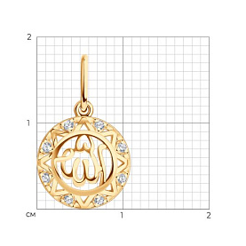 Подвеска SOKOLOV - Серебро 925, Фианит (арт. 93030175)