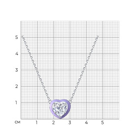 Колье SOKOLOV - Серебро 925, Фианит, Эмаль (арт. 94071252)