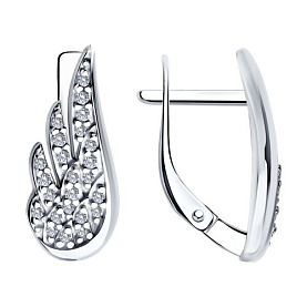 Серьги SOKOLOV - Серебро 925, Фианит (арт. 94026611)