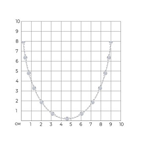 Колье SOKOLOV - Серебро 925, Фианит (арт. 94070922-91)